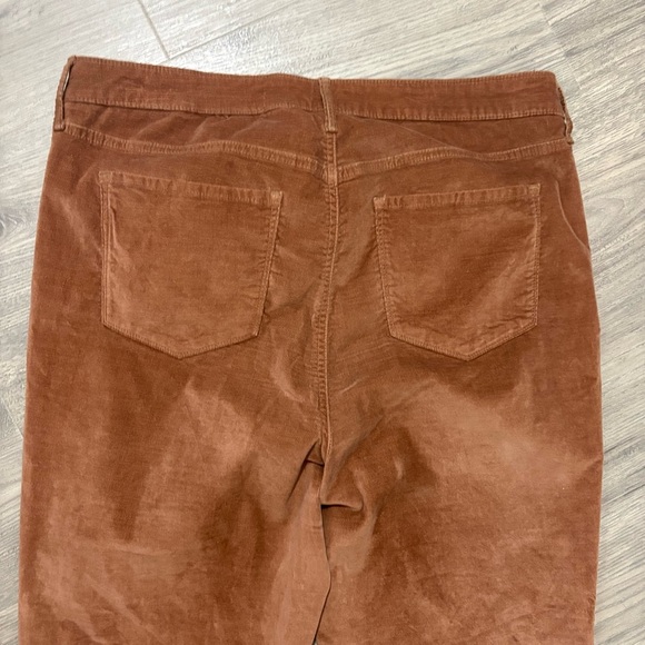 Old Navy Corduroy High Rise Ankle Flare Womens 16 Tall Brown Pants Boho Classic - Picture 5 of 11
